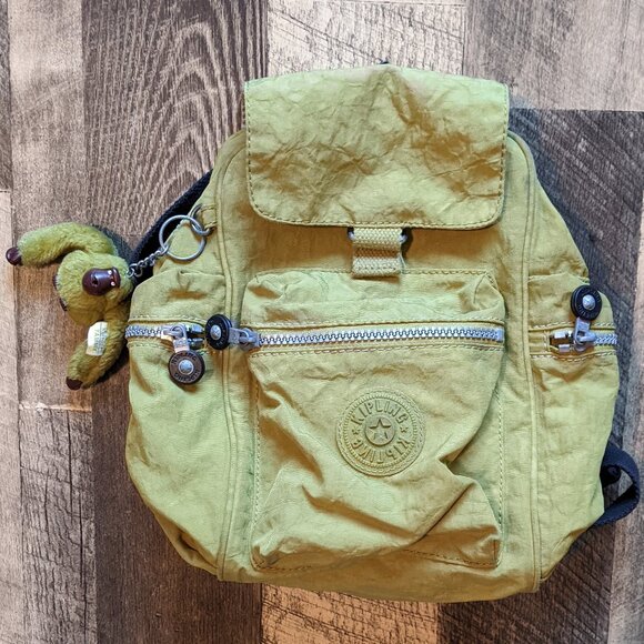 Kipling Backpack Gold Yellow Small 9”x9”x4” - Picture 1 of 5